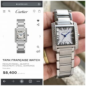 Read more about the article Cartier TANK FRANÇAISE  7AA LADIES 2599/-