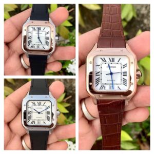 Read more about the article Cartier Santos Leather 7AAA ETA AUTO 5999/-