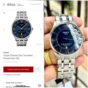 Read more about the article Tissot Chemin Des Tourelles Powermatic 80 7AAA Automatic 4299/-